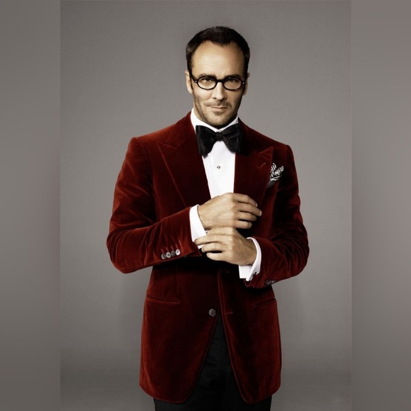 Tom Ford Peak Lapel Velvet Tuxedo Jacket / Blazer, Size 46/12 - Picture 9 of 9